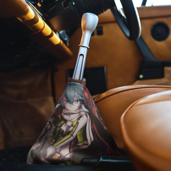 Sinon v1 Asada Shino ALfheim Game Hecate Cait Sith Solus Sexy Waifu Anime Manga Eco Leather Printed Car Shift Boot>