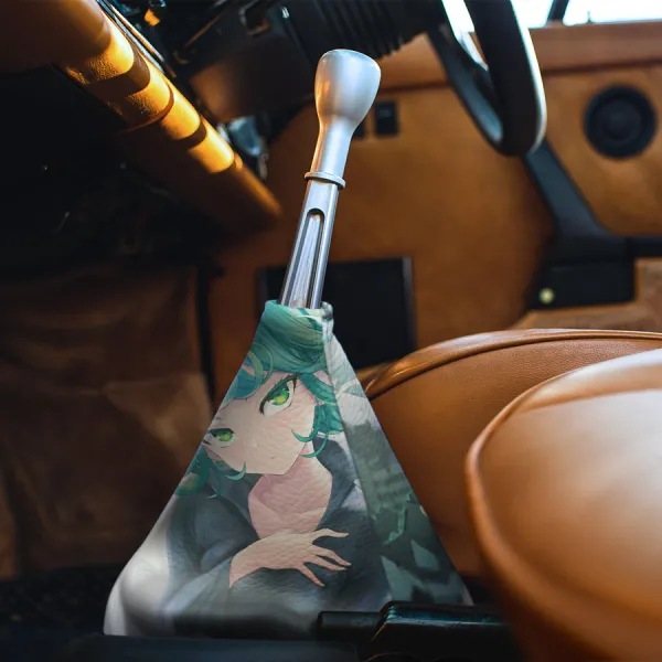 Tatsumaki Tornado of Terror S-Class Rank 2 Hero Association Esper Psychic Sisters Fubuki Waifu Anime Manga Eco Leather Printed Car Shift Boot>