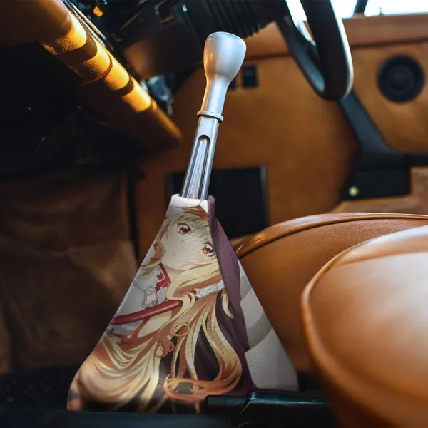Yuuki Asuna v1 Berserk Healer Stacia RECT Inc Knights Blood Sexy Waifu Hot Girl Anime Manga Eco Leather Printed Car Shift Boot>