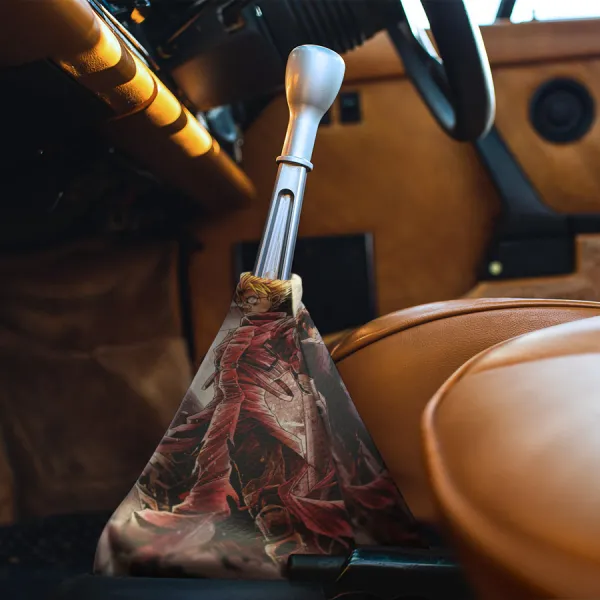 Vash Stampede Nicholas Wolfwood v2 Humanoid Typhoon Gunman Legendary Marksman Priest Cross  Knives Millions Anime Manga Eco Leather Printed Car Shift Boot>