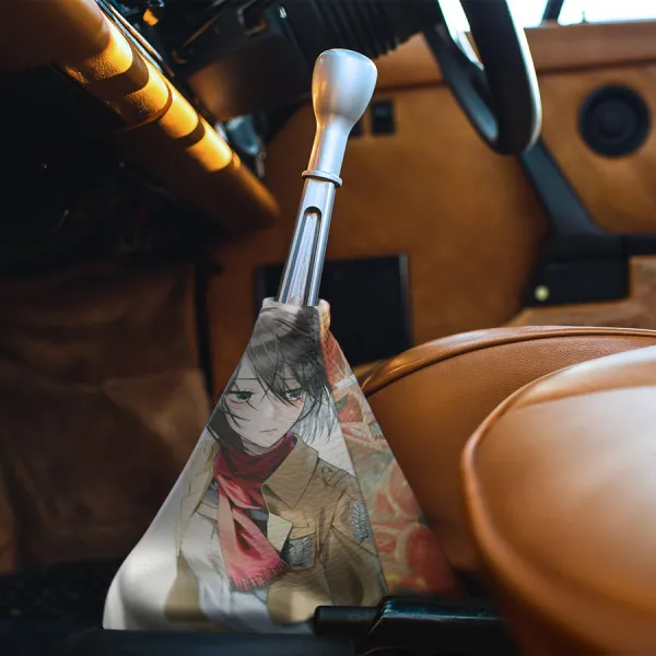 Mikasa Ackerman Scouting Legion Survey Corps Wings Of Freedom Colossus Red Scarf Waifu Wall Maria Rose Sheena Eren Yeager Anime Manga Eco Leather Printed Car Shift Boot>