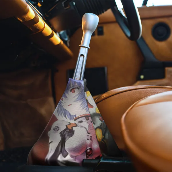Eva Unit 00 Pilot Rei Ayanami Angel NERV First Child Clone Lilith Project E Mecha Anime Manga Eco Leather Printed Car Shift Boot>