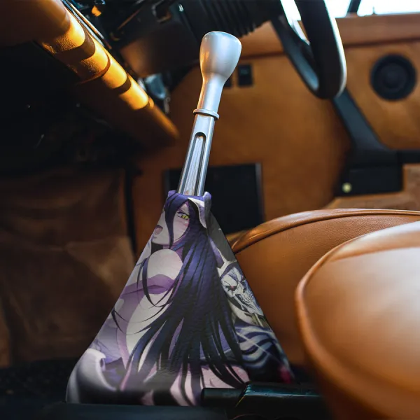 Albedo v1 Succubus Lust Horns Pure-White Devil Overseer Guardians of the Great Tomb of Nazarick Legal Wife Waifu Eco Leather Printed Car Shift Boot>