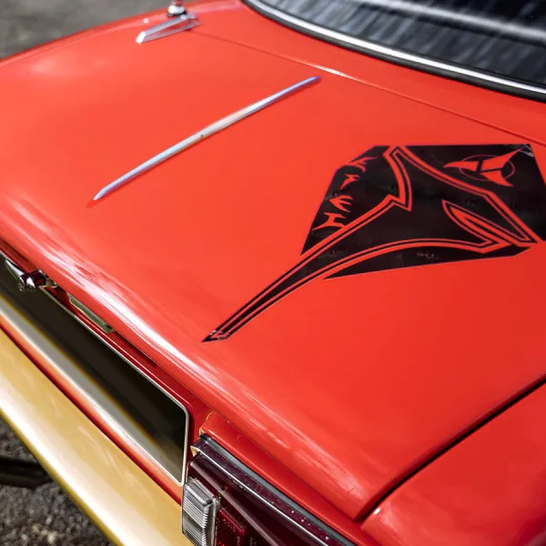 Klingon Empire v2 Hood Badge Insignia Fleet Warrior Force Kahless Sword Qo'noS Sto’Vo’Kor Gre’thor Bat’leth D’k tahg Worf Martok Gowron Car Vinyl Sticker Decal>