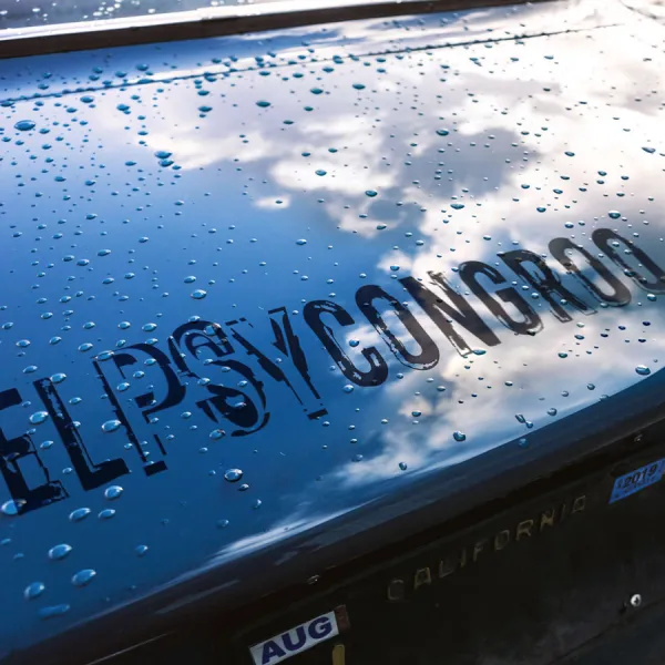 2x Pair El Psy Kongroo Rintaro Okabe Okarin Lintahlo Hououin Kyouma Harden Mind Mad Scientist Tsundere Anime Manga Vinyl Sticker Decal>