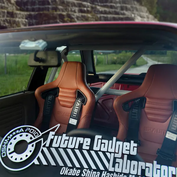 2x Pair OSHM***A 2010 Future Gadget Lab Rintaro Okabe Kurisu Makise Hashida Mayuri Shiina Amane Otaku Weeb Anime Manga Vinyl Sticker Decal>