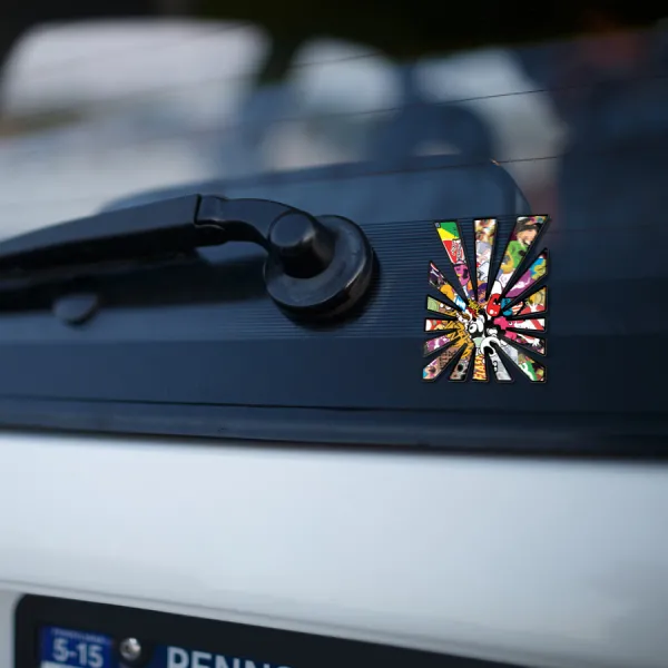 Rising Sun Flag Nippon Sticker Bomb Texture JDM Japan Made Build Project Show Meeting Drift Racing Stance Printed Car Vinyl Decal>