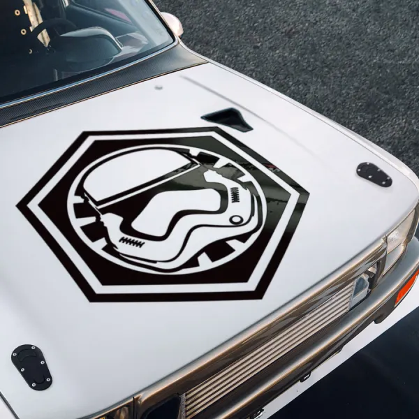 Hood Stormtrooper Helmet First Order Darth Dark Force Vinyl Sticker Decal>