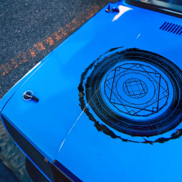 Hood v2 Sanctum Sanctorum Seal Magic Runes Multiverse Guardian Astral Projection Mirror Dimension Agamotto Eye Cloak Comic Superhero Car Vinyl Sticker Decal>