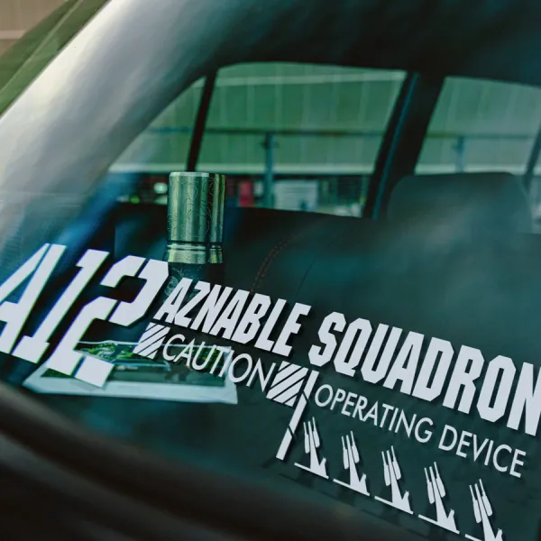 2x Pair A12 Aznable Squadron MS-06S Zaku II Commander Type Unit Char Red Comet Principality Zeon Magellan-class Battleship Anime Manga Car Vinyl Sticker Decal>