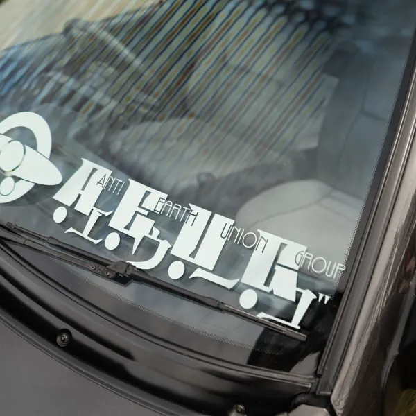 2x Pair AEUG Anti Earth Union Group Resistance Movement Earth Federation Sphere Titans Gryps Conflict MK II MSZ-006 Zeta Anime Manga Car Vinyl Sticker Decal>