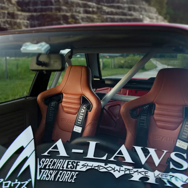 2x Pair A-Laws Special Task Force Peacekeeping Earth Sphere Federation ESF 00 GNX-704T Ahead GNX-609T GN-XIII Anime Manga Car Vinyl Sticker Decal>