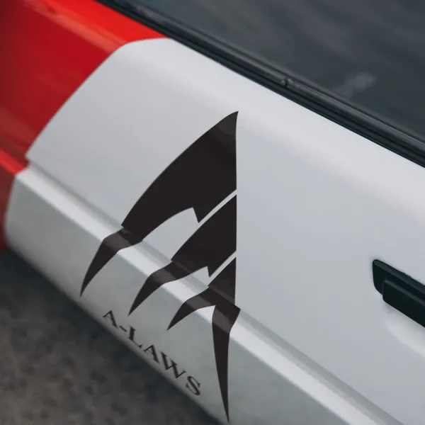 2x Pair Side A-Laws Special Task Force Peacekeeping Earth Sphere Federation ESF 00 GNX-704T Ahead GNX-609T GN-XIII Anime Manga Car Vinyl Sticker Decal>