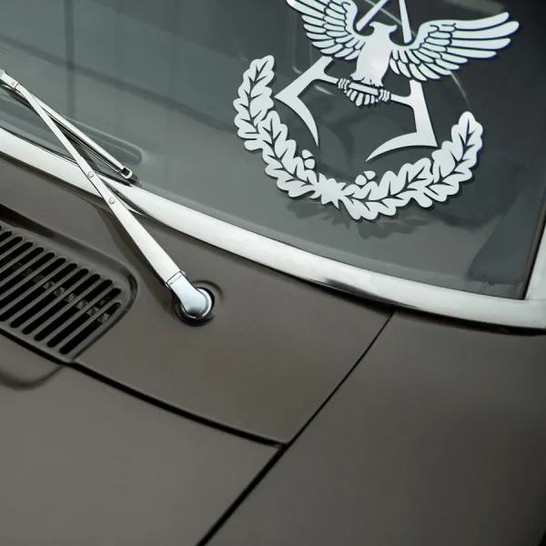 2x Pair Small Char Aznable Personal Emblem v2 Eagle Red Comet MS-06S Zaku II Commander Type Unit Squadron Principality of Zeon Axis AEUG Anime Manga Car Vinyl Sticker Decal>