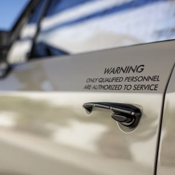 2x Pair Only Qualified Personnel Caution Maintenance Warning Sign Alert Mecha Pilot MS-06S Zaku II RX-78-2 Principality of Zeon Earth Federation Axis Anime Manga Car Vinyl Sticker Decal>