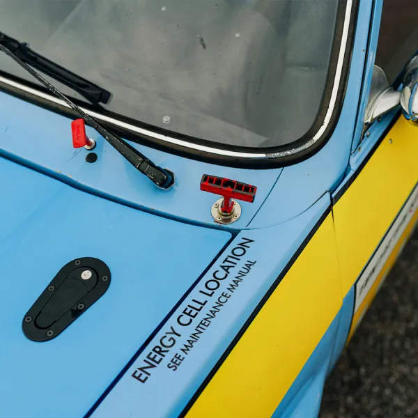 2x Pair Energy Cell Location Caution Maintenance Warning Sign Alert Mecha Pilot MS-06S Zaku II RX-78-2 Principality of Zeon Earth Federation Axis Anime Manga Car Vinyl Sticker Decal>