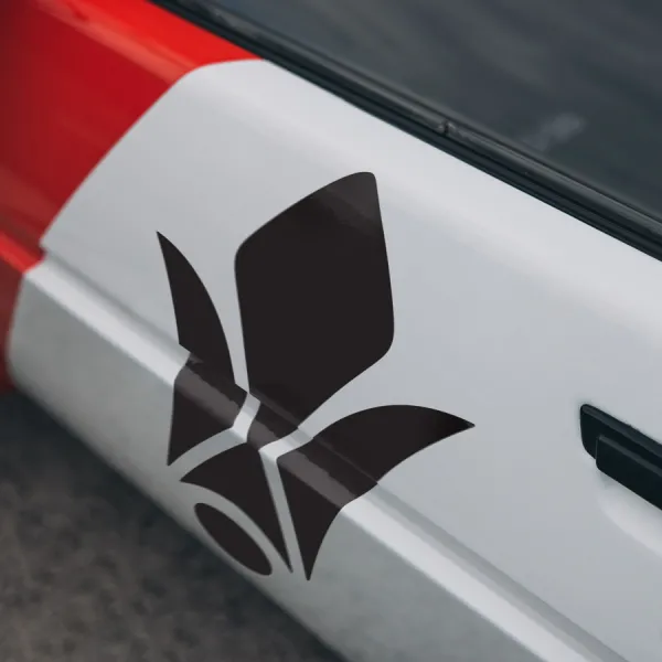 2x Pair Side Tekkadan Iron Flower Brigade Private Security Company CGS Chryse Orga Itsuka ASW-G-08 Barbatos Lupus Rex Anime Manga Car Vinyl Sticker Decal>