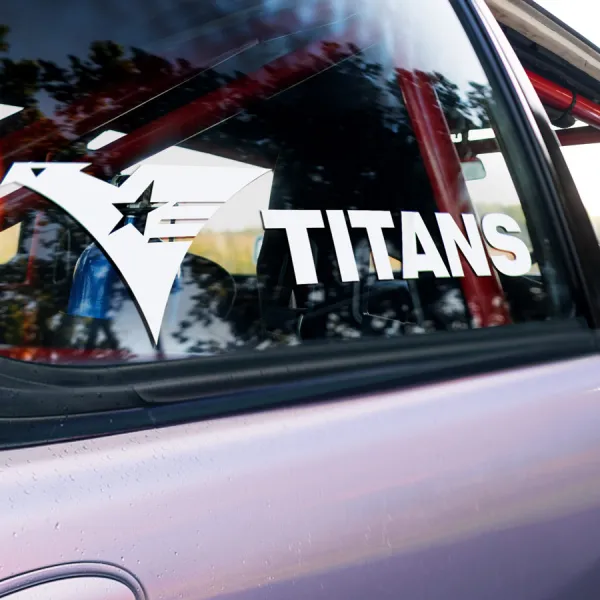 2x Pair Titans v1 Elite Military Force Counter-Insurgency Rogue Earth Federation Sphere Principality of Zeon Axis AEUG Gryps Anime Manga Car Vinyl Sticker Decal>