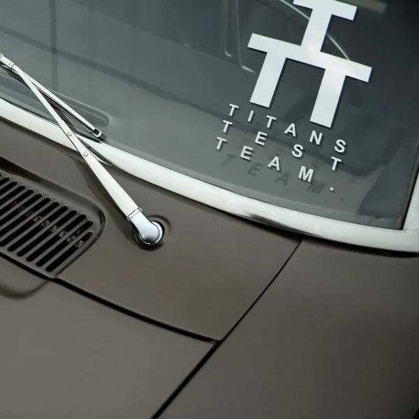 2x Pair Small Titans Test Team T3 Special Unit Weapon Black Otter Elite Military Force Earth Federation Sphere Zeon Axis AEUG Gryps Anime Manga Car Vinyl Sticker Decal>