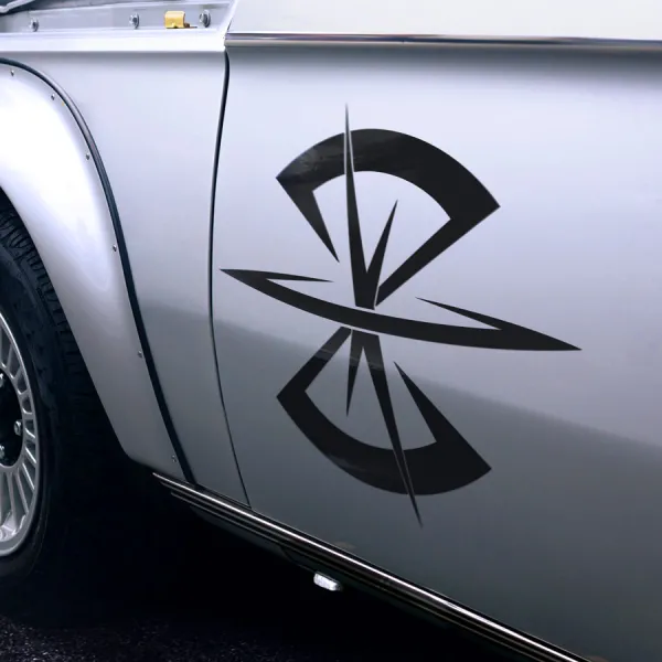 2x Pair Side ZAFT Zodiac Alliance of Freedom Treaty Armed Organization PLANT ZGMF-1017 GINN 600 GuAIZ MS Earth Alliance Anime Manga Car Vinyl Sticker Decal>