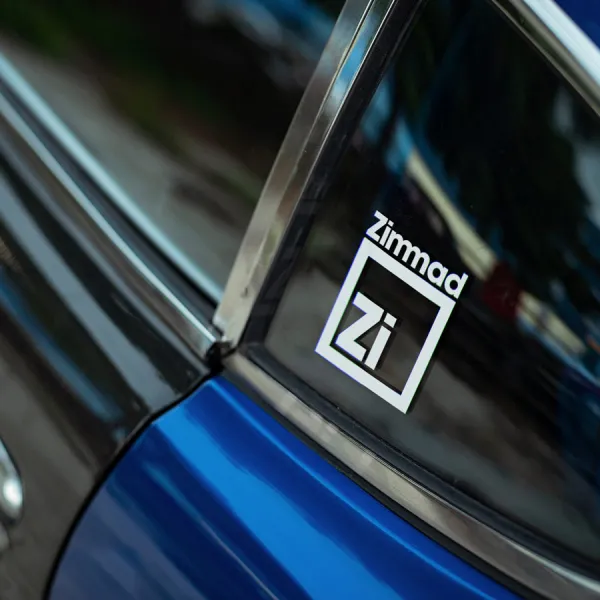 2x Pair Small Zimmad Company Developer Principality of Zeon MS-09 Dom MSM-03 Gogg EMS-04 Zudah Bazooka Anime Manga Car Vinyl Sticker Decal>