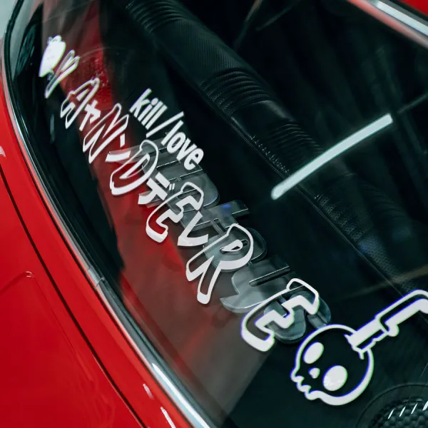 Yandere ヤンデレ Kill Love Obsessive Violent JDM Funny Otaku Weeb Japan Anime Manga Banner Car Vinyl Sticker Decal>