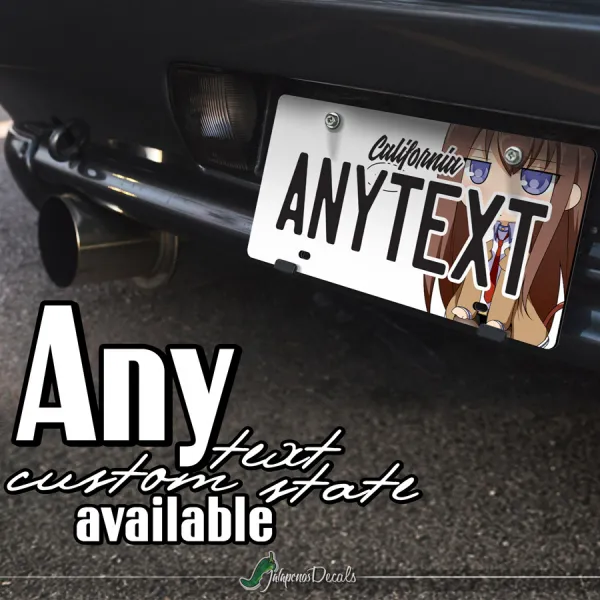 Acchi Kocchi Tsumiki Miniwa Cute Anime Manga Sexy Boobs Girl Japan CUSTOM ANY TEXT STATE Printed Aluminum Composite Car Vanity License Plate>