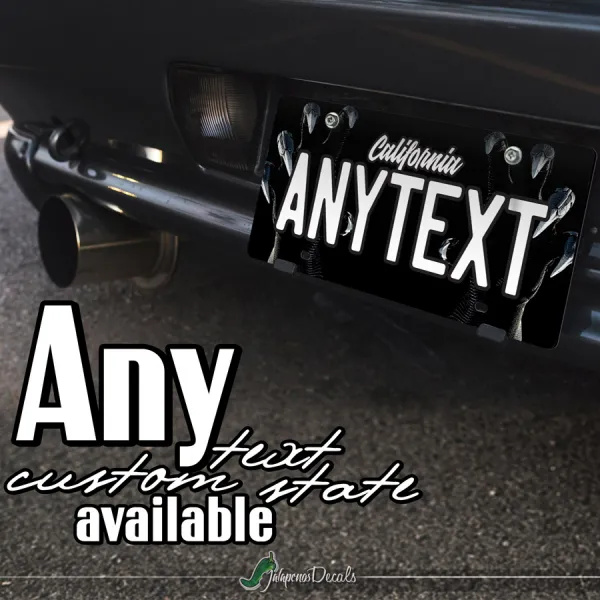 Panther Claws Wakanda T'Challa Comic CUSTOM ANY TEXT STATE Printed Aluminum Composite Car Vanity License Plate>
