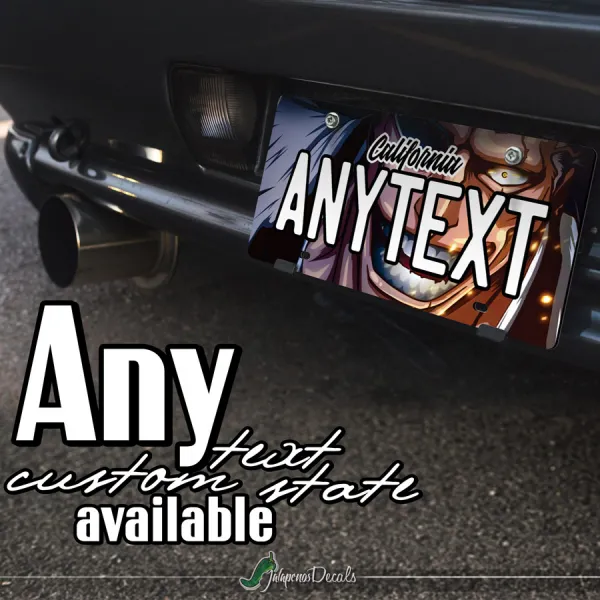 Kenpachi Zaraki Nozarashi Soul Society Shinigami Captain Gotei 13 CUSTOM ANY TEXT STATE Printed Aluminum Composite Car Vanity License Plate>