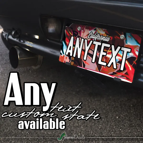 Furofushi Saito Captain Gotei 13 Soul Society CUSTOM ANY TEXT STATE Printed Aluminum Composite Car Vanity License Plate>