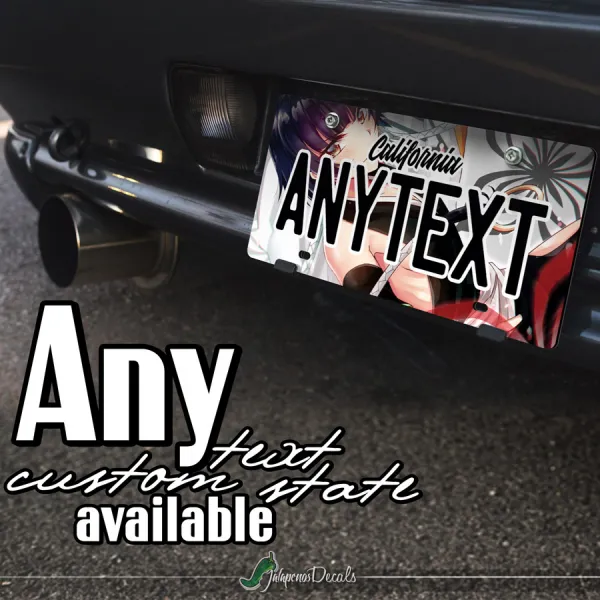 Sui Feng Shinigami Onmitsukidō Suzumebachi Seireitei Soul Society Waifu CUSTOM ANY TEXT STATE Printed Aluminum Composite Car Vanity License Plate>