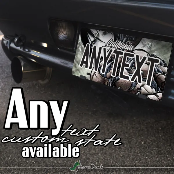 Killy Cibo v3 Sanakan Domochevsky City Netsphere Anime Manga CUSTOM ANY TEXT STATE Printed Aluminum Composite Car Vanity License Plate>