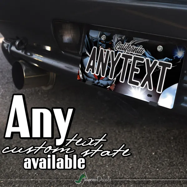 Bruce Wayne v1 Dark Knight Justice Gotham Superhero Comic CUSTOM ANY TEXT STATE Printed Aluminum Composite Car Vanity License Plate>