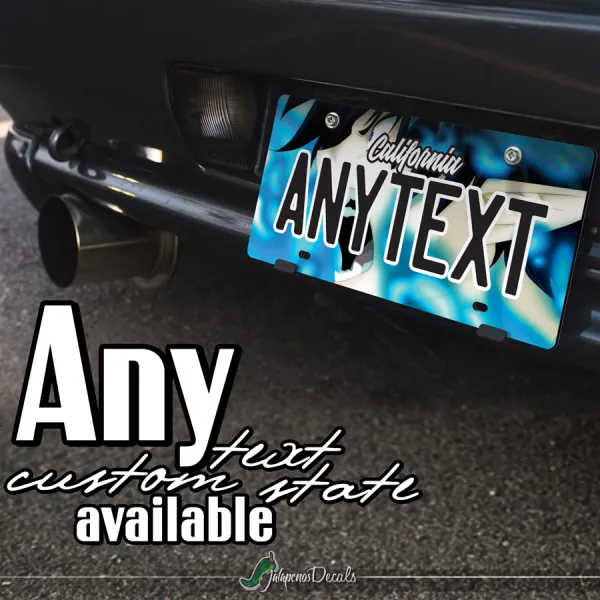 Rin Okumura v2 Satan Knight Meister Blade Sword Anime Manga CUSTOM ANY TEXT STATE Printed Aluminum Composite Car Vanity License Plate>