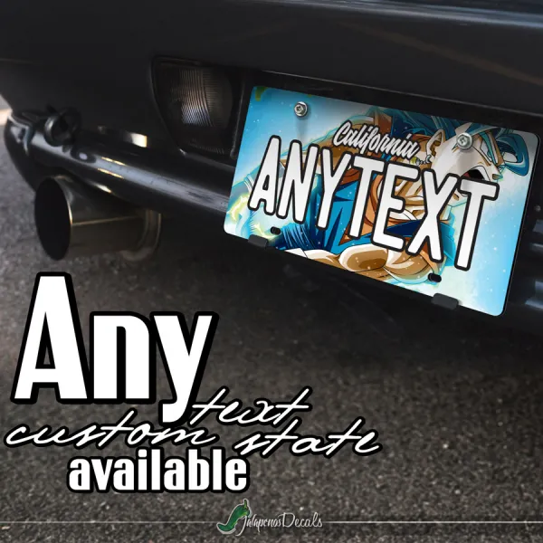 Goku v2 Super Saiyan Blue Dragon Z Super ドラゴンボール DBZ CUSTOM ANY TEXT STATE Printed Aluminum Composite Car Vanity License Plate>