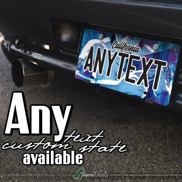 Motoko Kusanagi Cyborg Public Security Section 9 Sexy Anime Manga CUSTOM ANY TEXT STATE Printed Aluminum Composite Car Vanity License Plate>