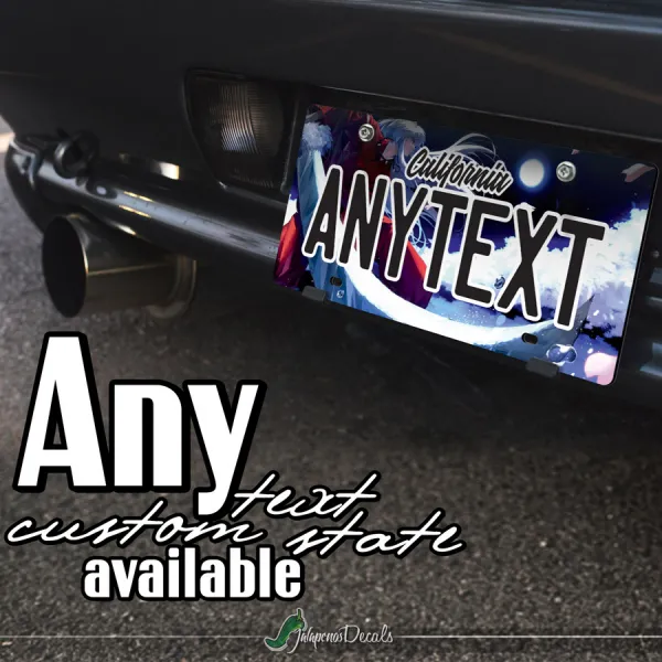 Dog Demon Sacred Shikon Jewel Slayer Kagome Higurashi Kikyō Anime Manga CUSTOM ANY TEXT STATE Printed Aluminum Composite Car Vanity License Plate>