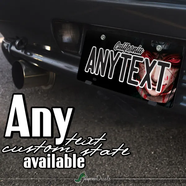 Itachi Uchiha Shinobi Anbu Konohagakure Akatsuki Cloud Clan Ninja Anime Manga CUSTOM ANY TEXT STATE Printed Aluminum Composite Car Vanity License Plate>