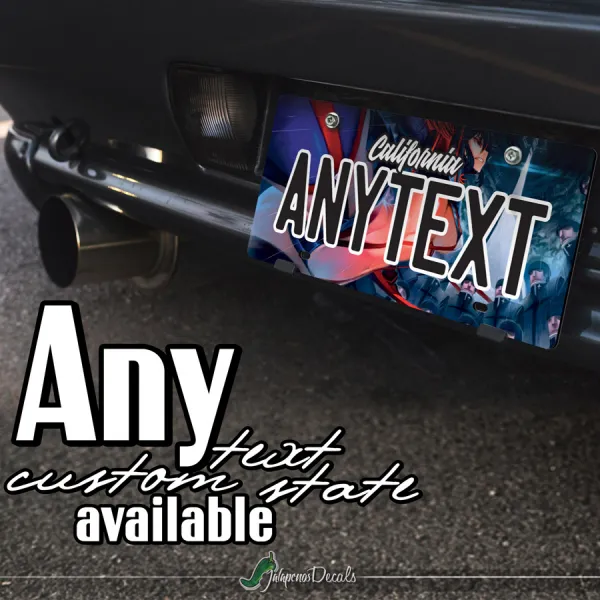 Ryuko Matoi v5 Satsuki Kiryuin Senketsu Goku Uniform Hot Boobs Anime Manga CUSTOM ANY TEXT STATE Printed Aluminum Composite Car Vanity License Plate>