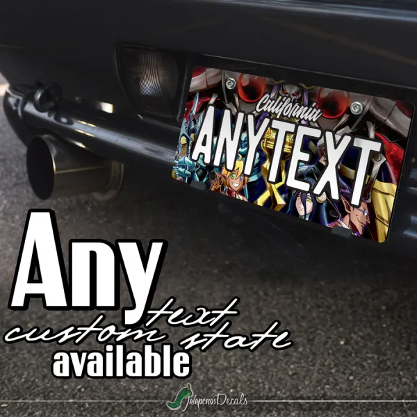 Ainz Ooal Gown V1 Great Tomb of Nazarick Albedo Shalltear CUSTOM ANY TEXT STATE Printed Aluminum Composite Car Vanity License Plate>