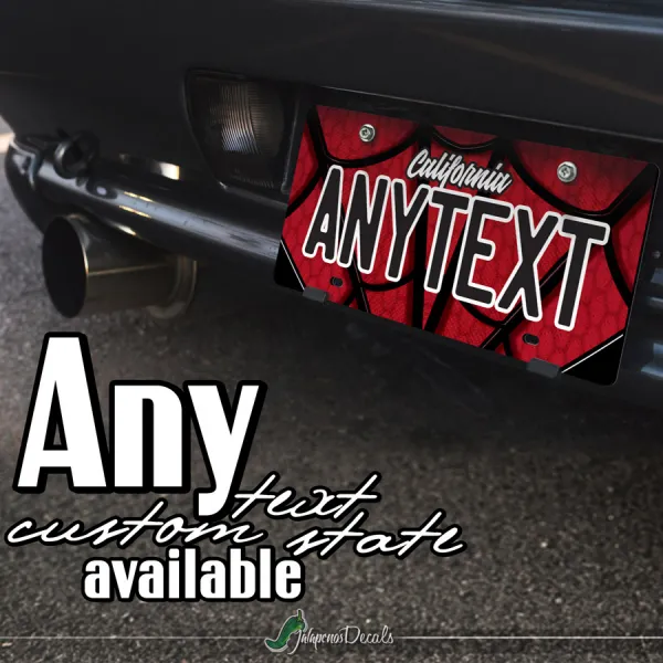 Peter Parker Superhero Amazing Comic CUSTOM ANY TEXT STATE Printed Aluminum Composite Car Vanity License Plate>