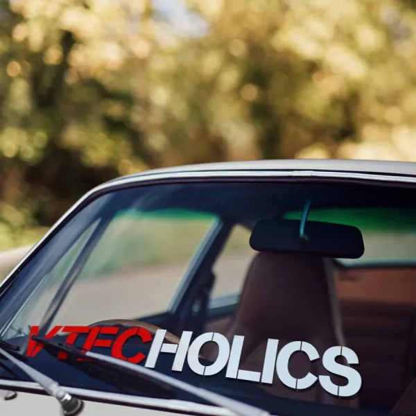 VTEC Holics Hatchback Type R S Si Japan Made Nippon Street Racing Drift Circuit Tuning JDM Car Vinyl Sticker Decal>