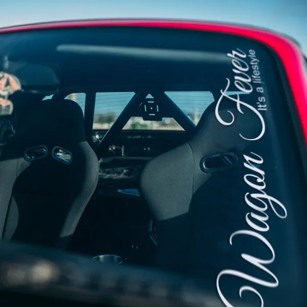 2x Pair Wagon Fever Lifestyle Stance Slammed Culture Low Osaka JDM Kanjo Racing EK EG Car Vinyl Sticker Decal>