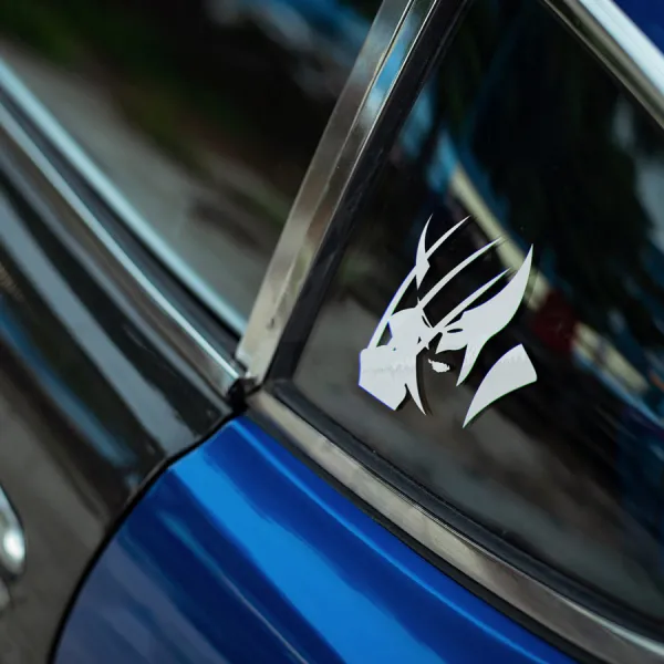 2x Pair Small Logan v1 Adamantium Claws Mutant Weapon X Force Program Blades Berserker Rage Xavier Comic Car Vinyl Sticker Decal>