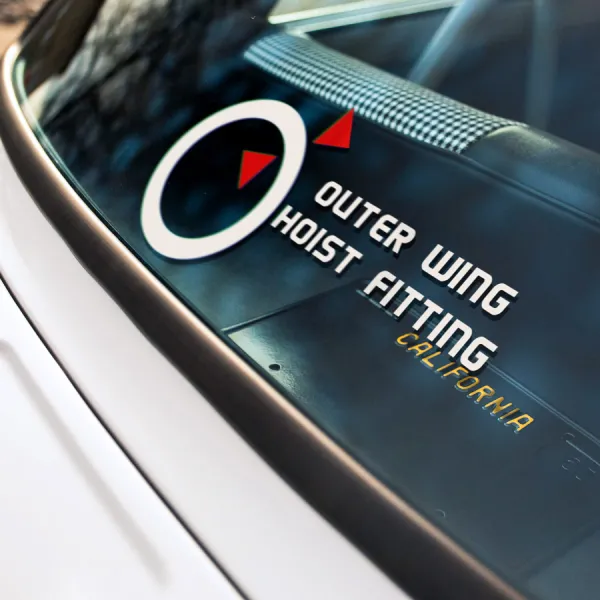 2x Pair Outer Wing Hoist Fitting Liger Tiger Geno Breaker Saurer Zoids Anime Manga Mecha Dinosaur Car Vinyl Sticker Decal>