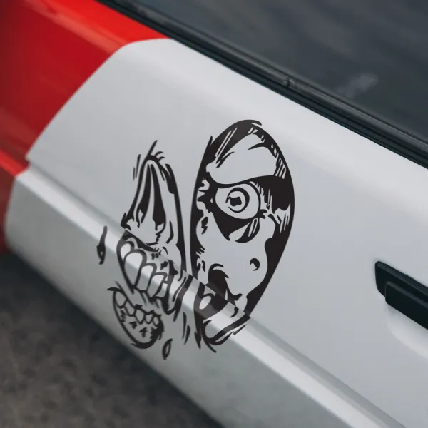 2x Pair Side Zombie v4 Biohazard Rotten Kill Squad Outbreak Apocalypse Survival Undead Walking Crusher Hunter Car Vinyl Sticker Decal>